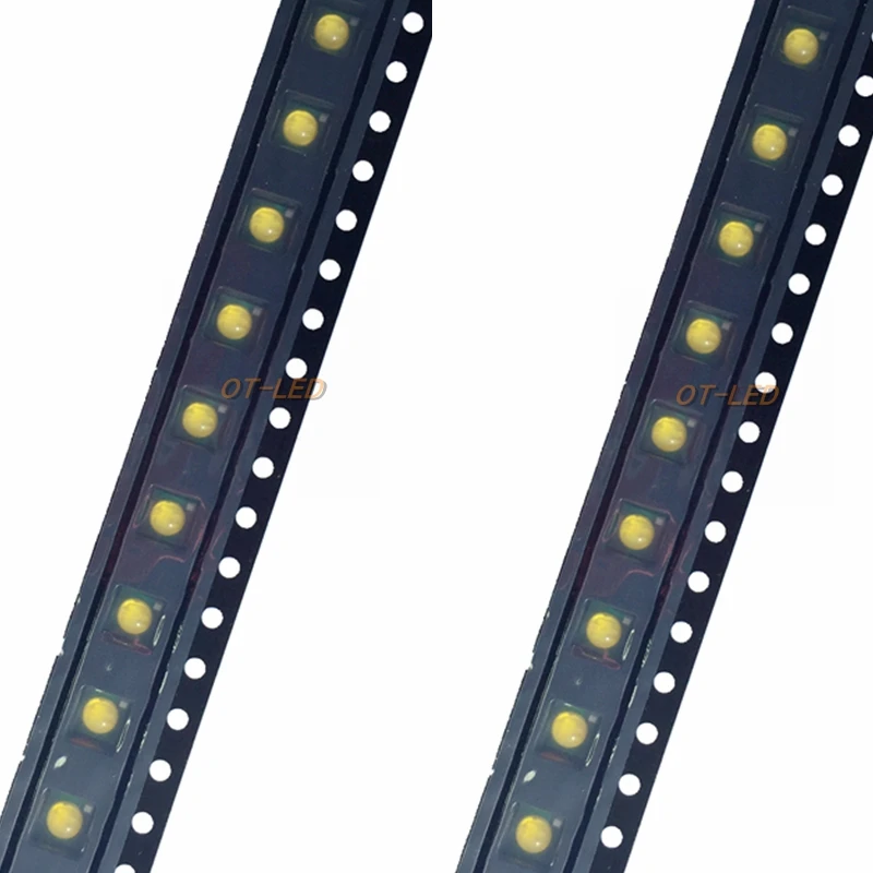 100 шт. 3 Вт 3535 SMD светодиодный диодный чип высокой мощности холодный белый 6500K