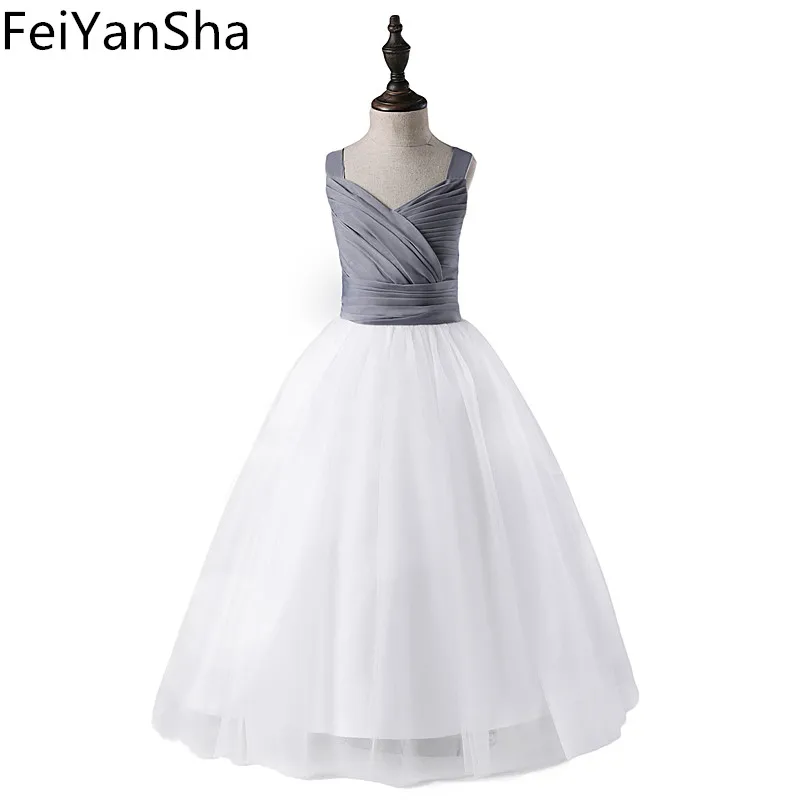 

FeiYanSha Flower Girls Wedding Dress Baby Girls Christening Cake Dresses For Party Occasion Kids 1 Year Baby Girl Birthday