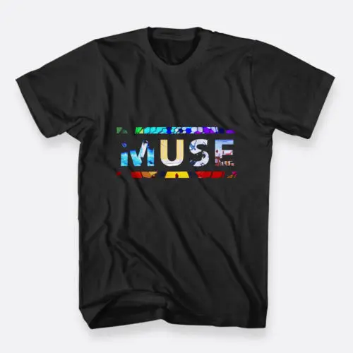 

Muse Band Grup Music Rock T-shirt Men's S To 3XL Color Black Short Sleeve T Shirt Cotton T Shirts Top Tee Plus Size Harajuku