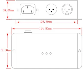 DMX121 AC 100 В-240 В DMX светодиодный усилитель Splitter DMX ретранслятор сигнала 1CH 1 портом вывода сигнала DMX Дистрибьютор 1 канала DMX выход