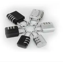 10pcs/lot! 4 Digit Combination Password Padlock Metal Lock Travel Luggage Suitcase Zipper Bag Cabinet Drawer Padlock 3 digit compact padlock assorted color