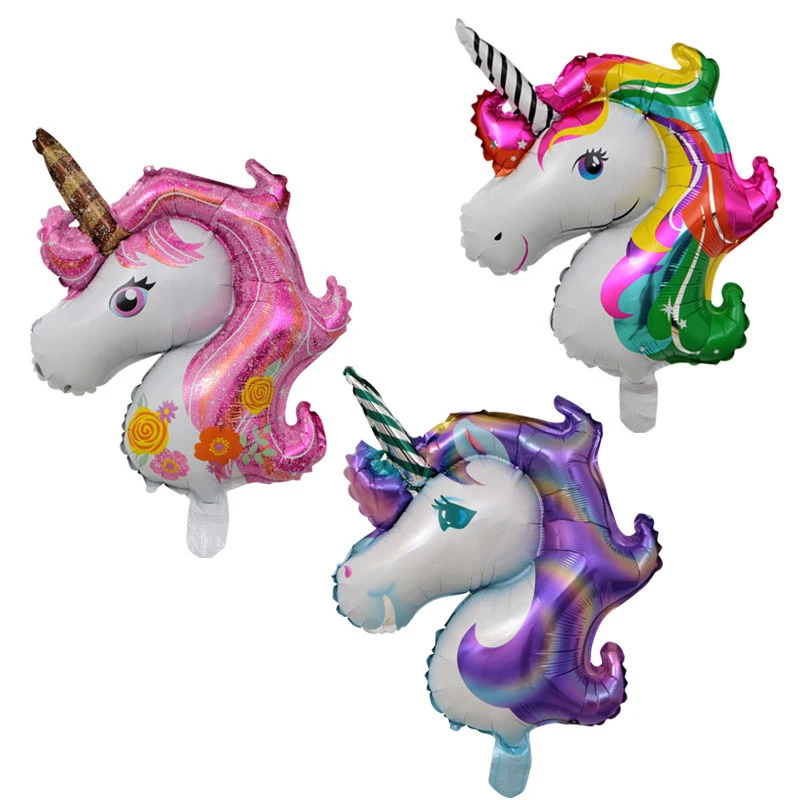 

50pcs 70*45CM Unicorn balloons Birthday Party Decor Kids Rainbow Balloons UnicornWedding valentine's day paty decoration Supplie