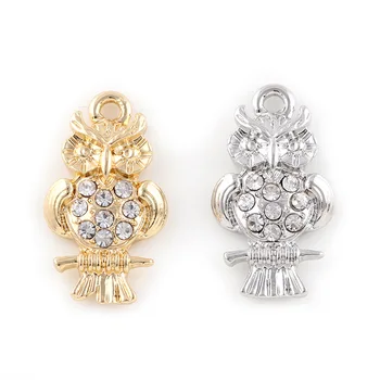 

Free Shipping! 100pcs Owl Hang Pendant Charms Fit Bag