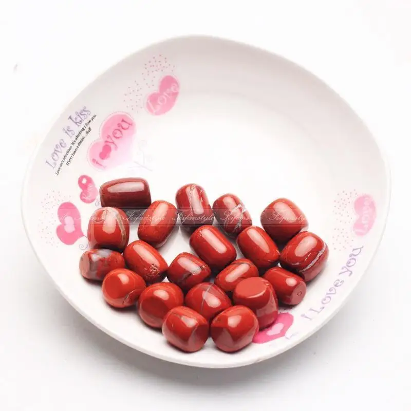 

50g Natural Red Jasper Tumbled Stone Crystal Reiki Healing Crafts Round A047 natural stones and minerals