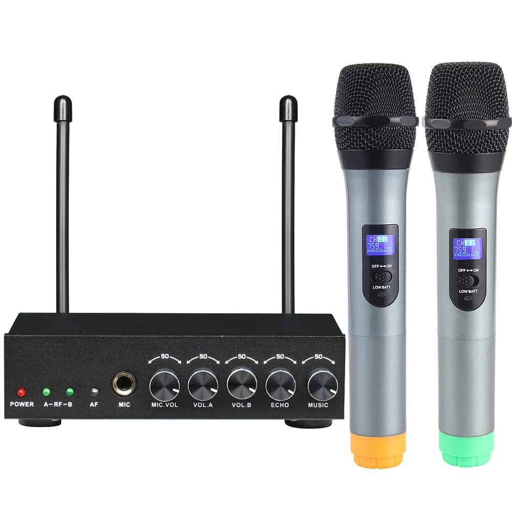 

Wireless Handheld Microphone S-10 Clear Sound Fine Performance Microphones for Class and Home Singing