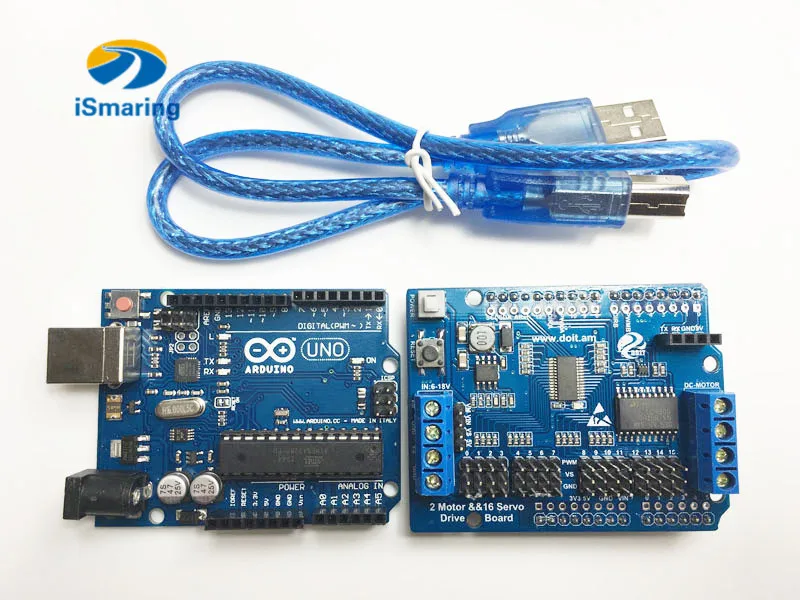 Официальный iSmaring разработка WiFi комплект для Arduino UNO R3 + ESP8266 беспроводной щит CH340G