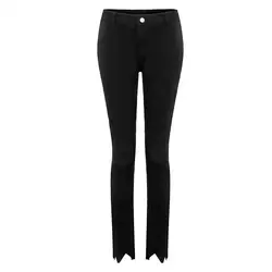 Весенние повседневные брюки узкие женские черные рваные джинсы для женщин большие размеры джинсовые узкие джинсы с высокой талией Mujer Jeansy