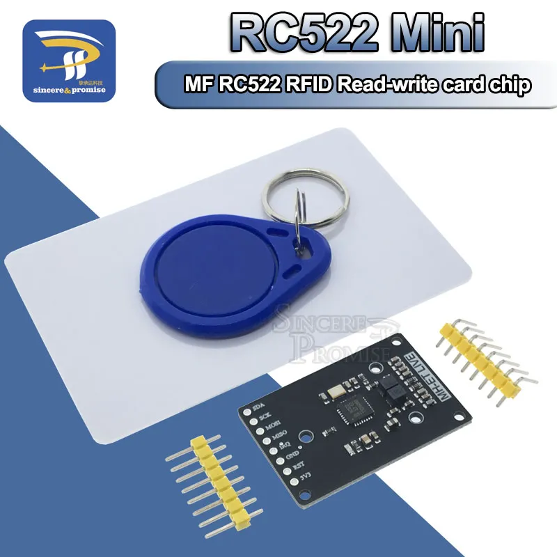 I2C SPI Interface IC RC522 RFID Read Write Card Module 13.56MHz IC Keychain 