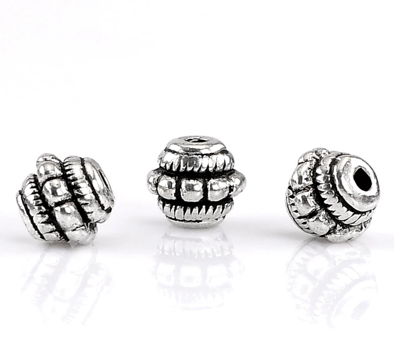 

Zinc metal alloy Spacer Beads Lantern Antique Silver DotColor Plated About 7mmx7mm,Hole:Approx 1.4mm,15 PCs new