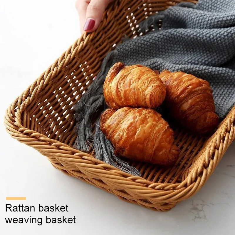 Portable Storage Basket Table Desktop 40*30*8cm Pp Stretch Excellent Office