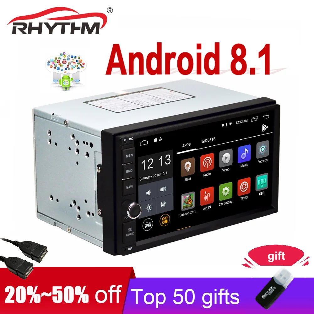 2 din Android 2G + 16G Автомобильный DVD стерео универсальный gps Wifi радио Bluetooth