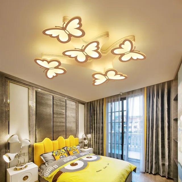 Ac90 265v Modern Led Ceiling Chandeliers For Living Room Bedroom Ac90 265v Modern Led Ceiling Chandeliers For Living Room Bedroom Decor Lighting Fixtures Erfly Shape Dimming Chandelier Lamp