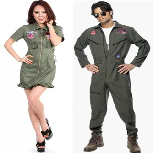 FreeShipping Green Dress Jumpsuit Couple Jet Pilot Costume Sexy FreeShipping Green Dress Jumpsuit Couple Jet Pilot Costume Sexy Adult Cosplay Exotic Apparel Halloween Costume For 2026763133html