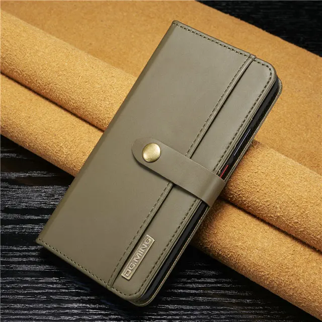 Чехол-книжка для samsung s10e S10 S9 S8 Plus S7 Edge, кошелек с откидной крышкой из искусственной кожи, съемный магнитный многофункциональный чехол для телефона