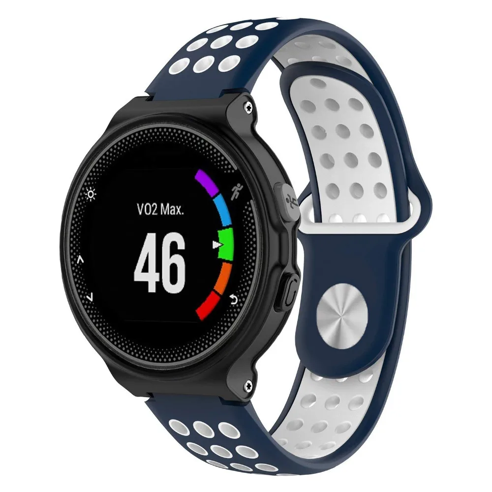 Силиконовый ремешок для Garmin Forerunner 235 220 230 620 630 735XT gps умные часы для бега красочные мягкие спортивные наручные часы