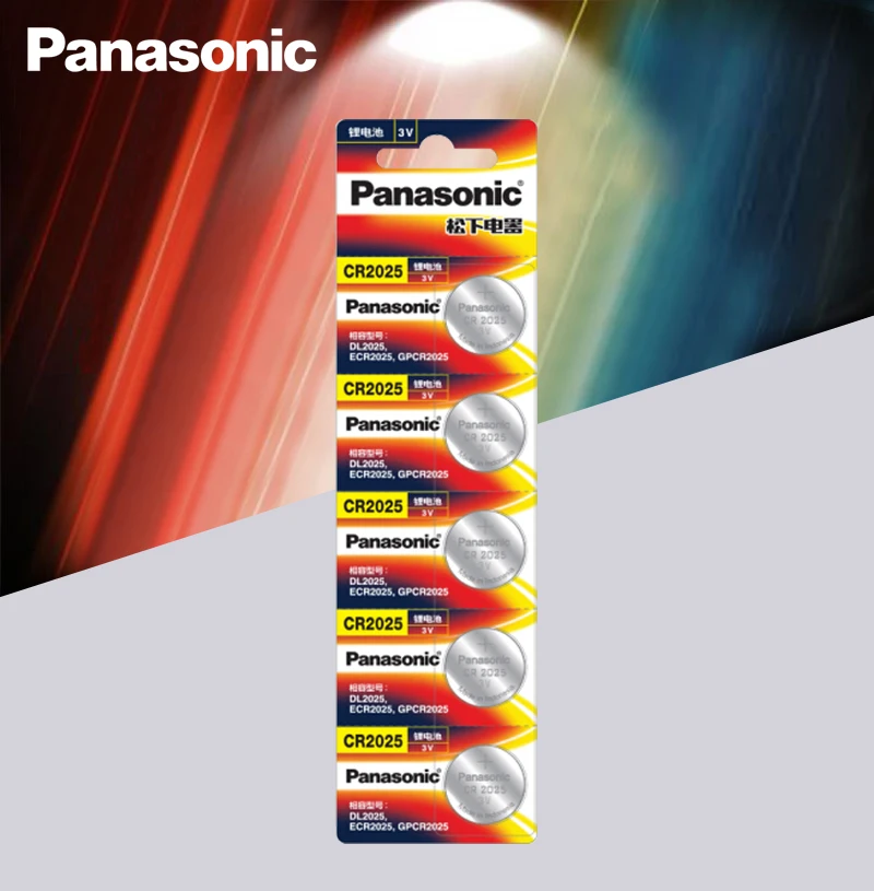 Оригинальные батарейки Panasonic cr2025 15 шт./лот cr 2025 литиевая монетная батарея 3 в для