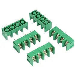 

5 Pcs 300V 20A 4 Position Screw Barrier Terminal Strip Block