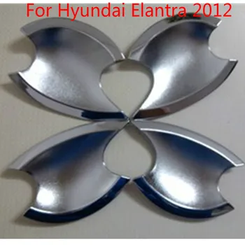 

ABS Chrome Door Handle Bowl Door handle Protective covering Cover Trim For 2012 Hyundai Elantra Car-styling
