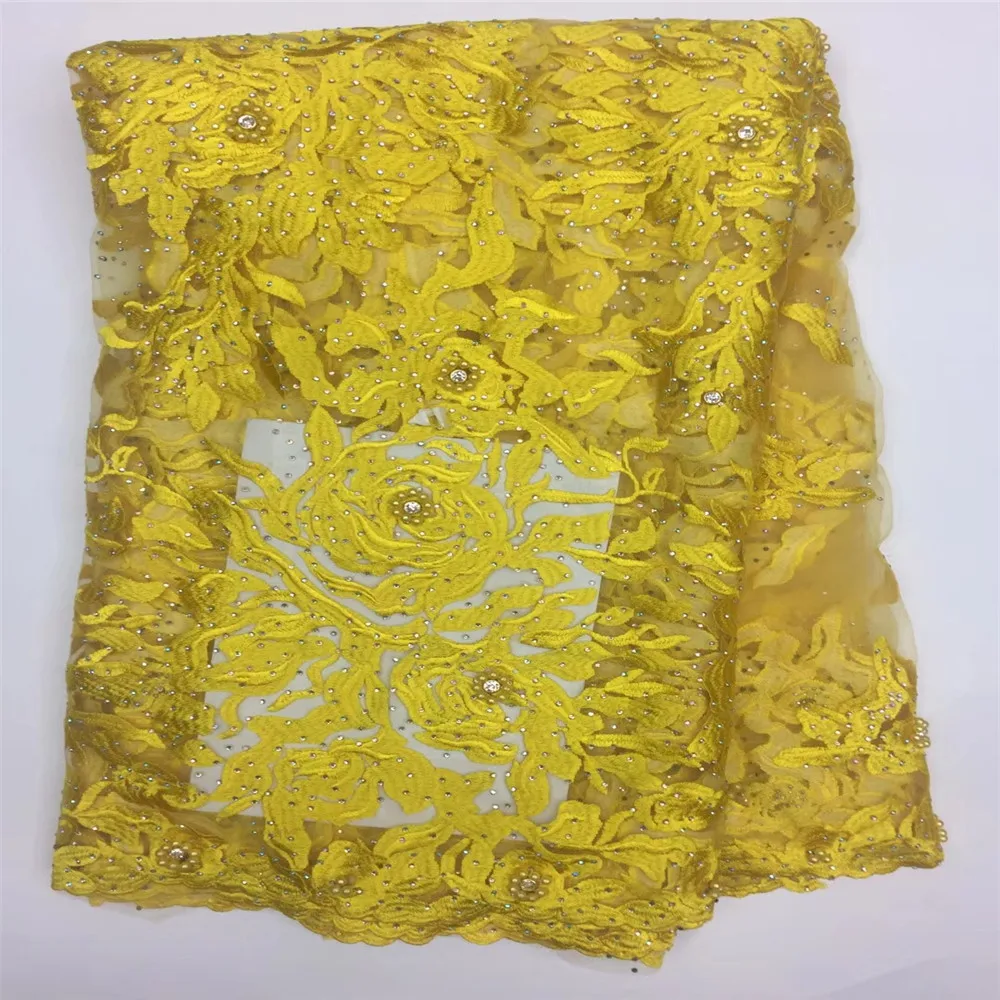 

Tulle Fabric Lace High Quality Latest African Laces 2018 With Stones Nigerian Tulle French Net Lace Fabric For Party GF131-2