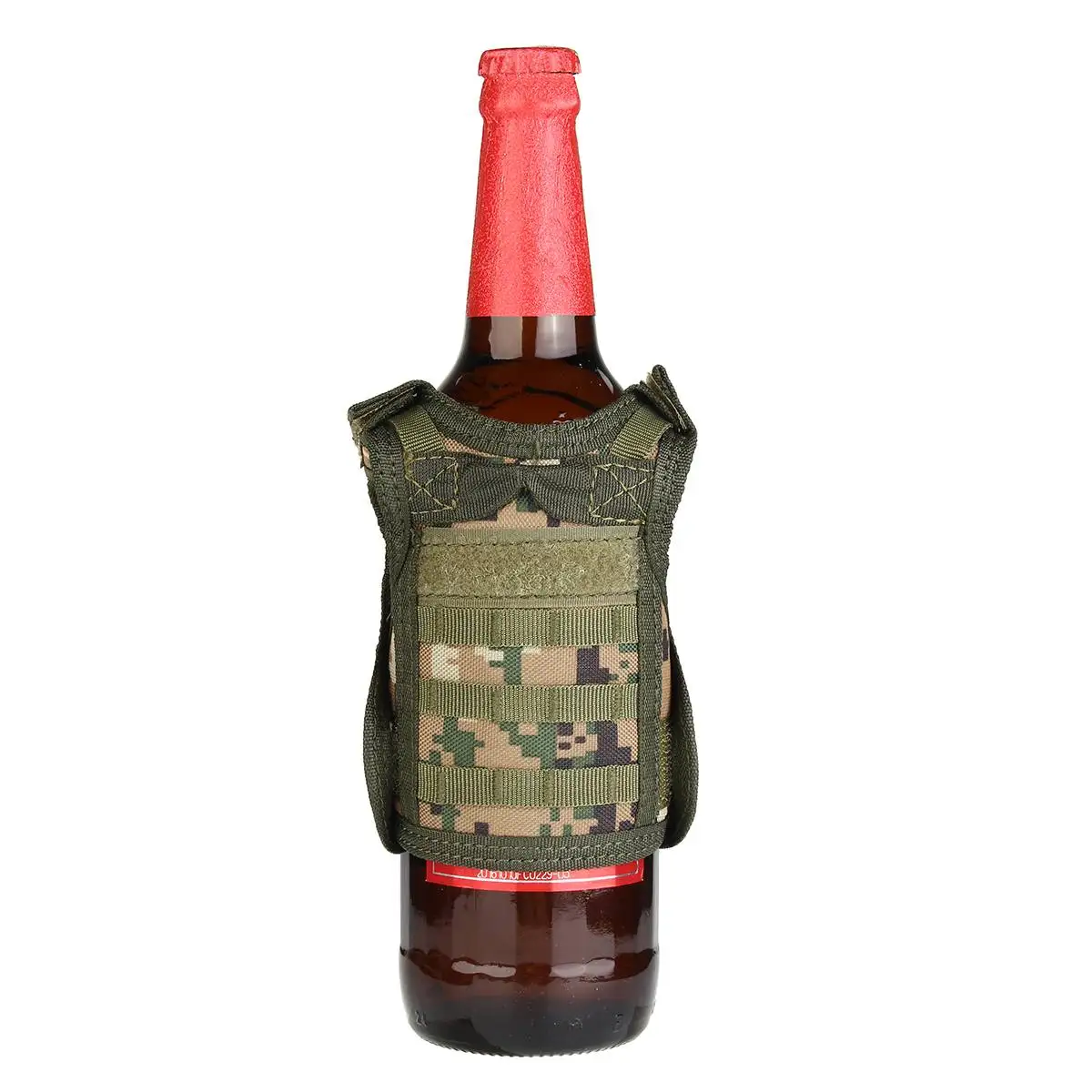 Мини-холодильник для бутылок тактический жилет слой военный чехол для пивной бутылки охладитель напитков мини Molle жилет регулируемые плечевые ремни - Цвет: Jungle