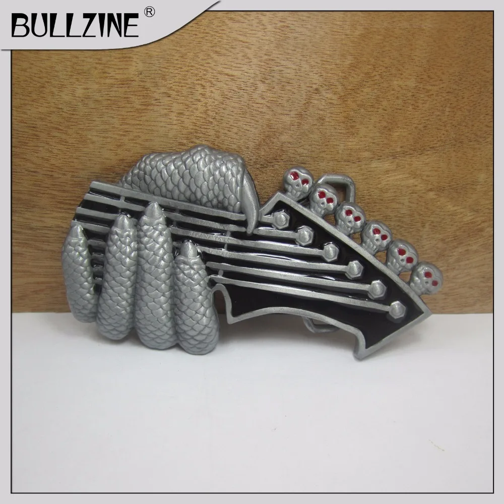 В Bullzine Мода Музыка пряжки ремня с оловянной отделкой FP-03023 подходит для 4 см ширина оснастки на ремень