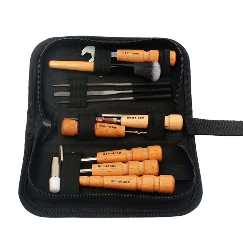 

High Quality 11 Pieces Guitar Repairing Maintenance Cleaning Kits Convenient Repair Tool Set for Guitar Ukulele Violin