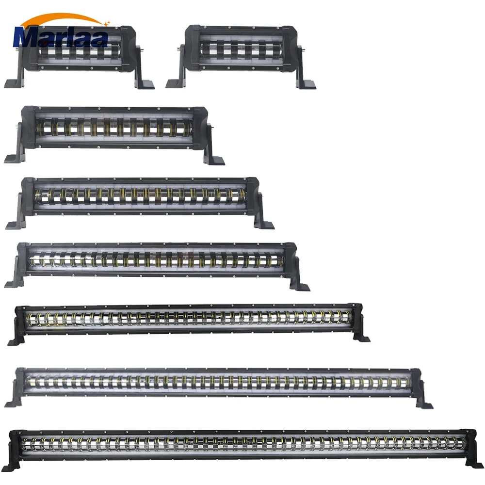 

Marlaa White Halo Ring 8.5" 15" 21" 27" 33" 40" 46" 52" LED Work Light Bar Driving Offroad Car Tractor Truck 4x4 SUV ATV