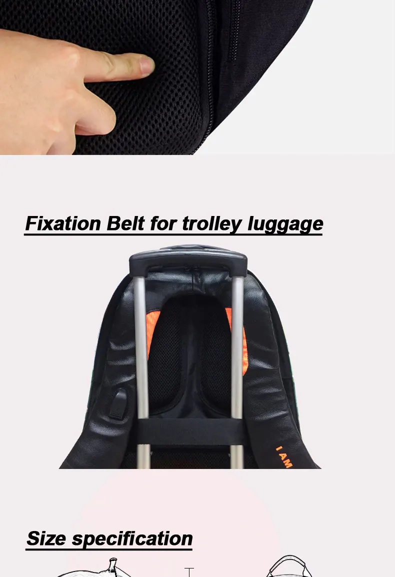 High Quality anti theft backpack