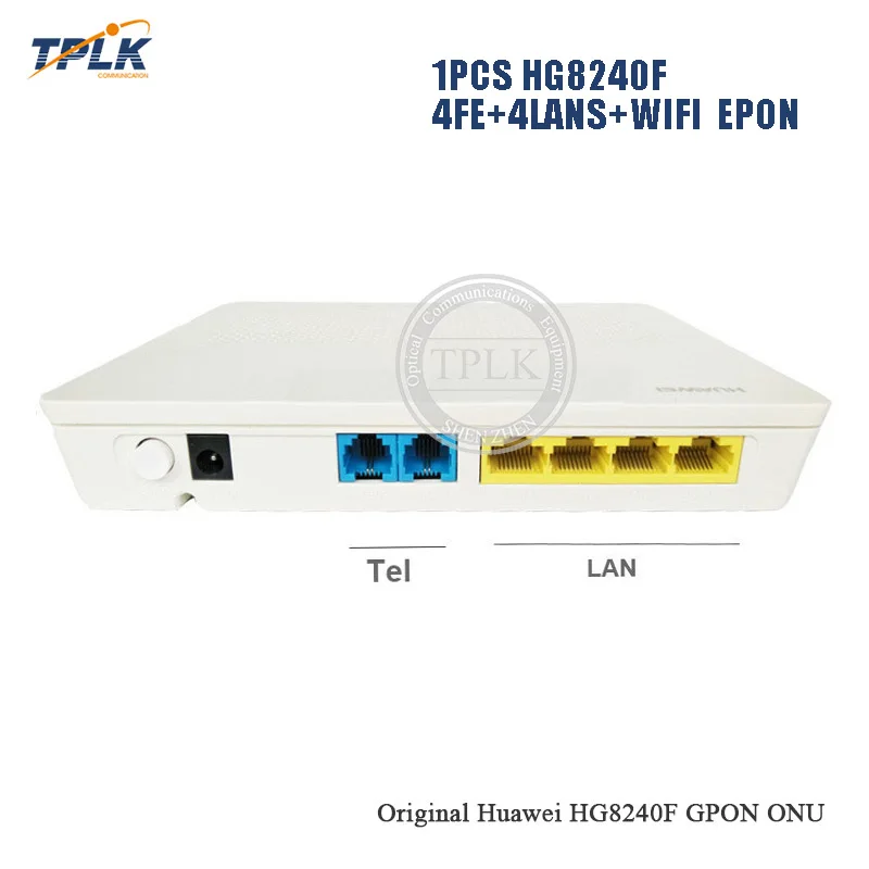 Горячие HW HG8240F с 1GE+ 3FE+ 4LANS+ wifi или 4FE+ 4LANS+ wifi GPON/EPON ONU/ONT английская прошивка FTTH FTTB FTTX сетевой маршрутизатор - Цвет: 4FE 4LANS WIFI E