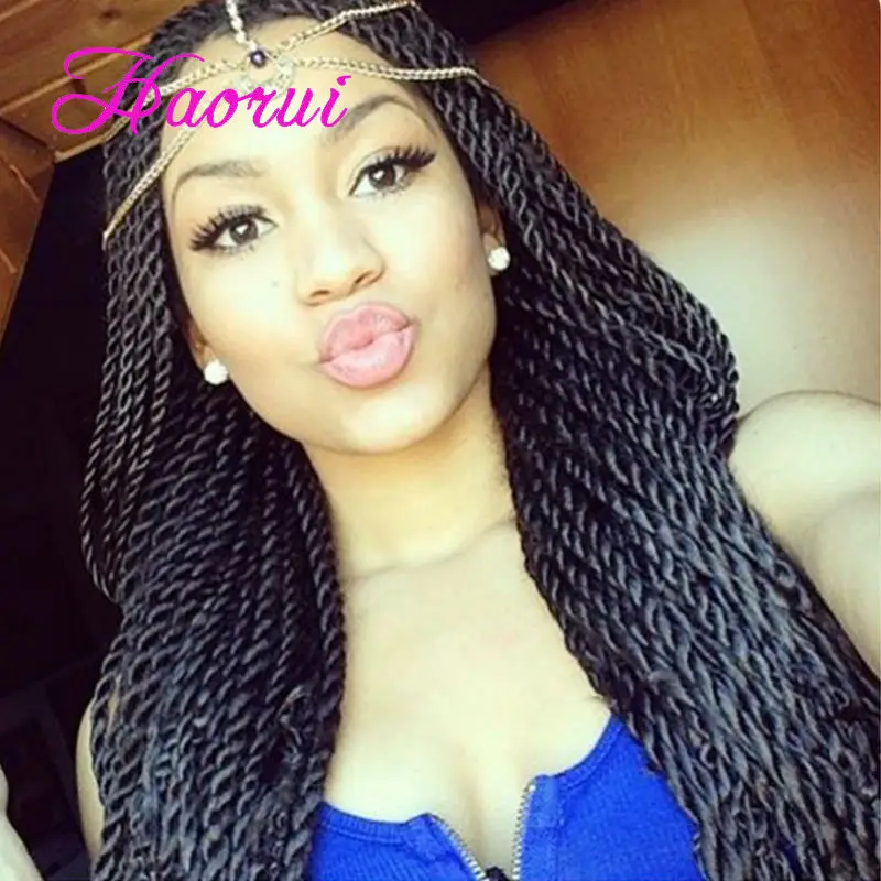 Haorui 14 60g/pack Havana Mambo Twist Crochet Braid Hair Synthetic Kanekalon Marley Freetress Crochet Braiding Hair extensions