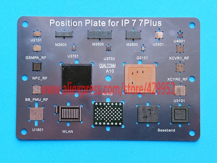 Efix BGA чип Reball трафарет A8 A9 A10 паяльная станция сварочный поток Fix iPhone 6 6s 7 Plus NAND IC Набор инструментов материнская плата