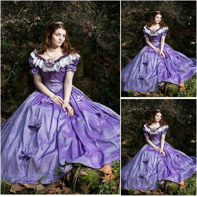 Белые шифоновые винтажные костюмы 19 века 1860S викторианский национальная война