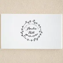 Пользовательские венок деревянный штамп, из библиотеки штамп, деревянная резиновая печать, персонализированные от стол марки