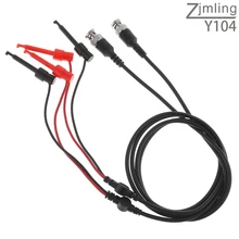2pcs BNC Male Plug Q9 to Dual Testing Hook Clip Test Leads Probe Coaxial Cable Line
