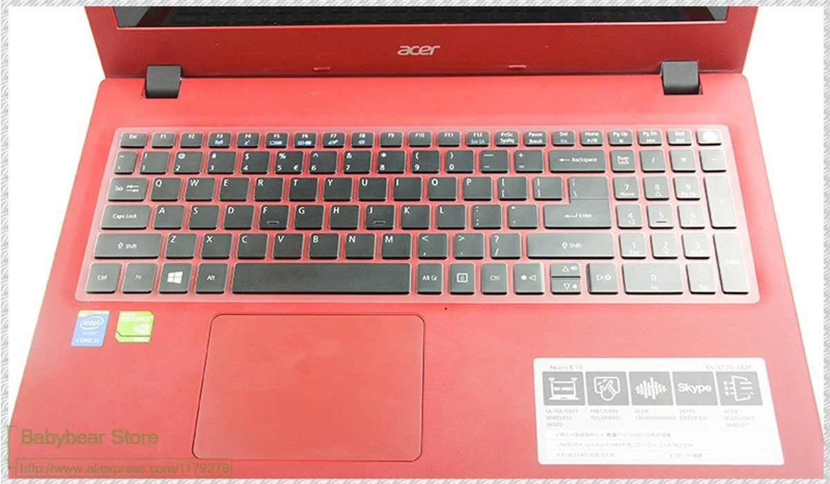 Защитная крышка 15 6 дюйма Ultra для клавиатуры ноутбука из ТПУ Acer Aspire E E5-576G E5-576 E5 576G
