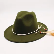 Осень зима новые шляпы для женщин мягкие широкие полями шерсть фетровая шляпа гибкий колпак женские украшения из перьев шляпа