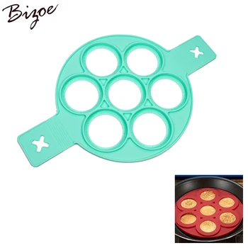 

Silicone Pancake Molds Reusable Non Stick Egg Mold Silicone Pancake Maker and Flipper