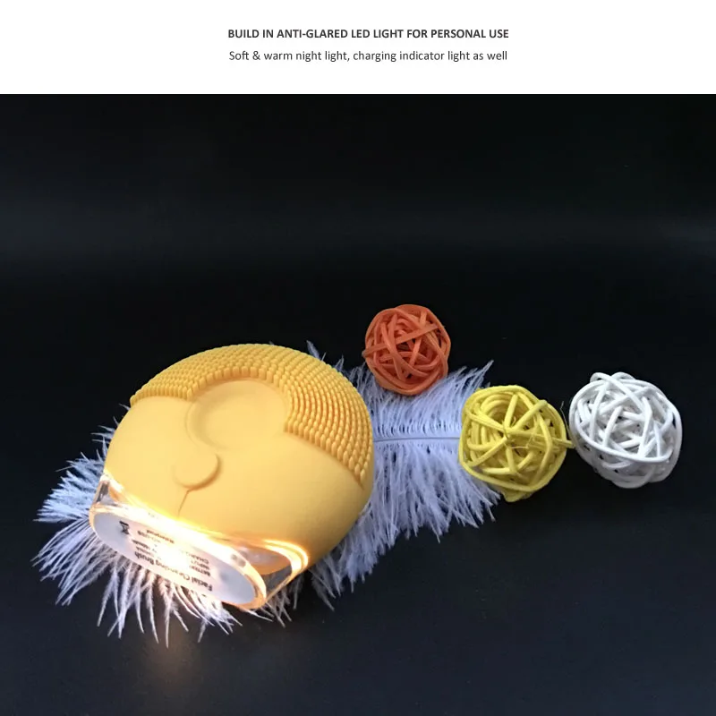 facial clean brush yellow 5