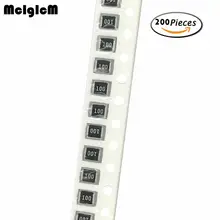 MCIGICM 200 шт. 1210 smd резистор проволочного чипа резисторы 0R-10M 1/2W 100R 220R 330R 300R 470R