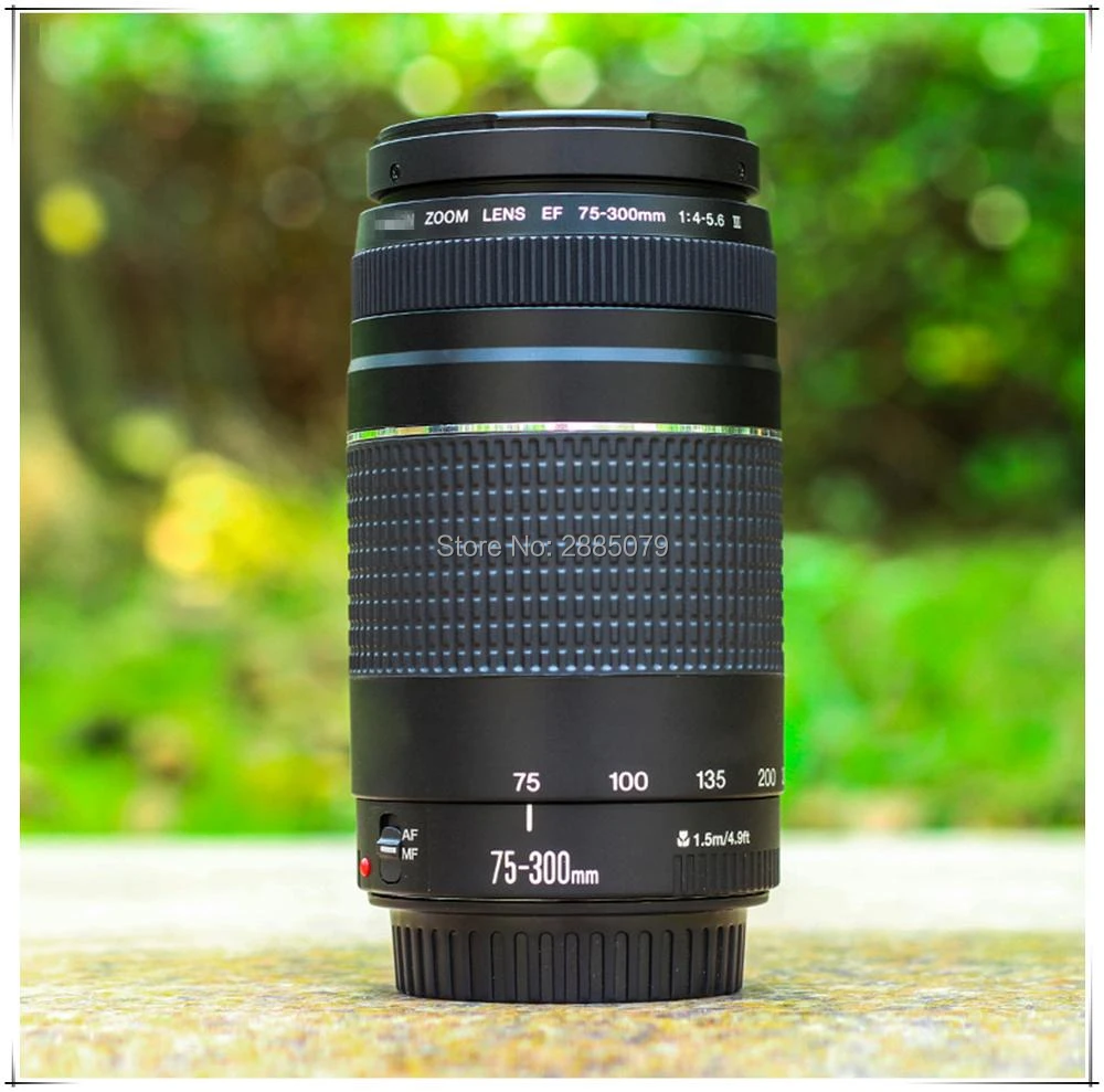 Original For Canon Ef 75 300mm F 4 5 6 Iii Telephoto Lens For Canon Eos 1300d 650d 700d 60d 70d 80d 6d 7d 5d2 5d3 T3i T5i T6 Camera Lenses Aliexpress