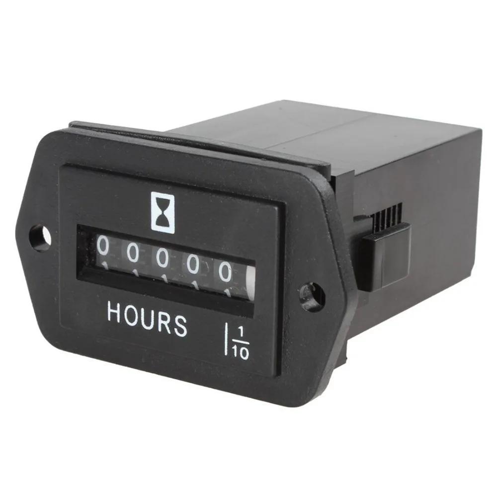 Latest DC 6V 80V Hour Meter Gauge Hourmeter for Race Cars / Fork Lifts