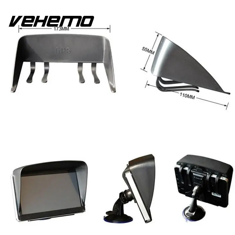 

Vehemo New 7 Inch Sun Shade Sunshade Lens Hood Cover Sunshield Visor Anti Glare GPS Navigator Accessory High Quality