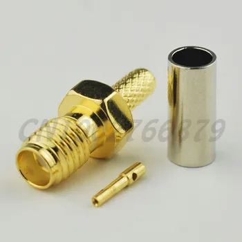 

20pcs RF electrical Coaxial Connector SSMA Crimp Jack Connector For RG316 RG174 LMR100