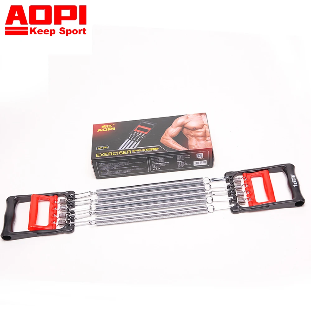 

AOPI Chest Expander Hand Grip Springs Muscle Pulling Exerciser Fitness Stainless Steel Muscles Resistance Bands Multi Function