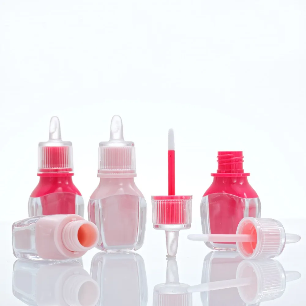12/30/50pcs Empty Red/Pink Lip Gloss Tube Mini Plastic Lip Balm Storage Container Rose Lip Stick