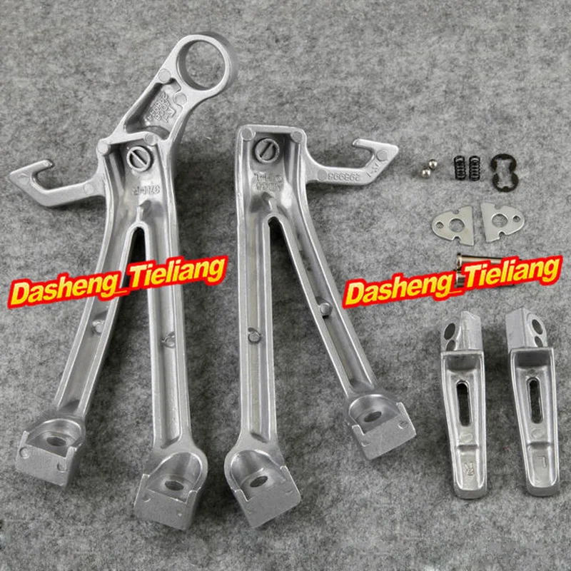 Motorcycle Rear Passenger Footpegs Footrests Pegs Mount Bracket Kit For SUZUKI GSXR 600/750 K8 2008-2010 Foot Rest