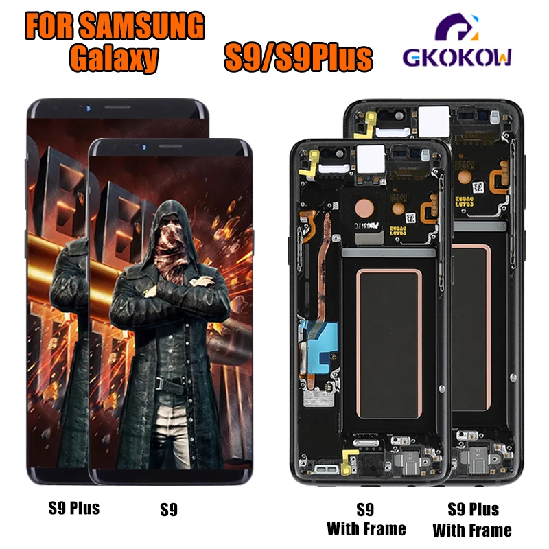 

Super AMOLED For 5.8" Samsung Galaxy S9 LCD S9 Plus + Display Touch Screen Digitizer Assembly For 6.2" Samsung S9 Plus G9650 lcd