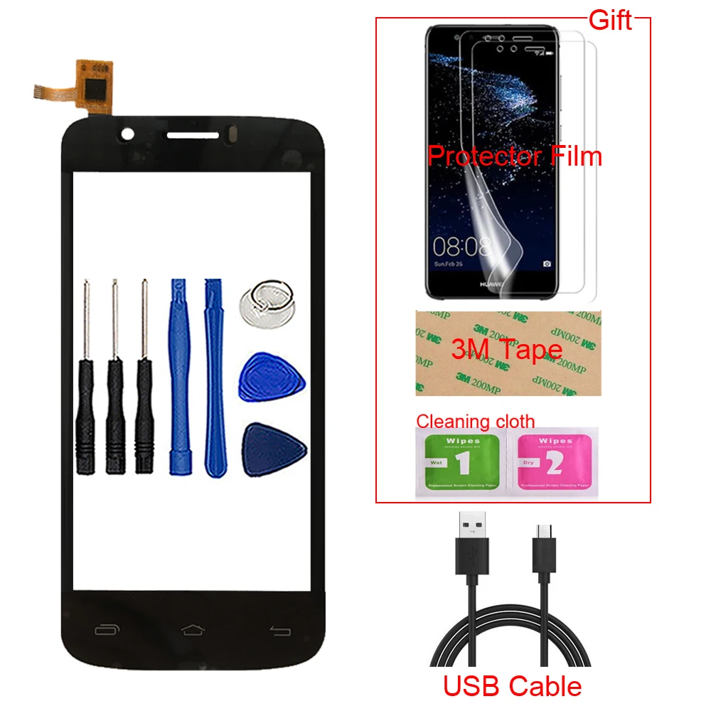 4 5 ''мобильный сенсорный экран для Prestigio MultiPhone Pap 5453 Pap5453 Duo стеклянный