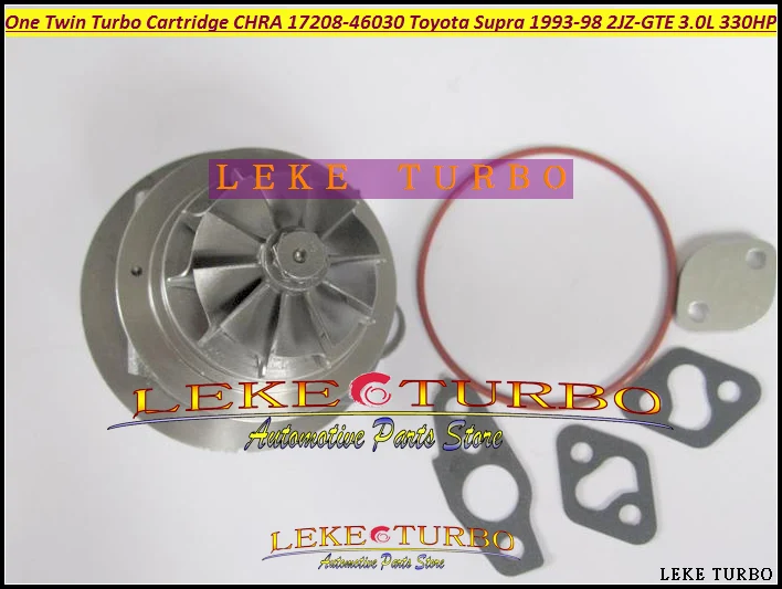 -One Twin Turbo Cartridge CHRA CT20 17208-46030 17208 46030 Turbocharger For TOYOTA Supra JZA80 1993-98 2JZ-GTE 2JZGTE 3.0L 330HP (6)