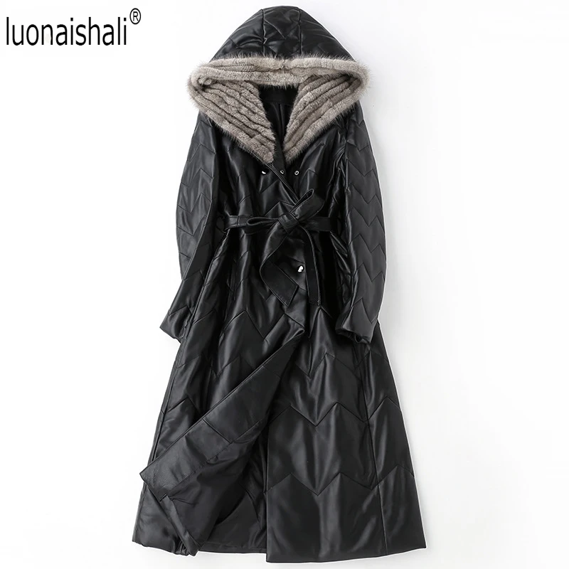 Fall Winter Jacket Women Coats Fur Collar Black Winter